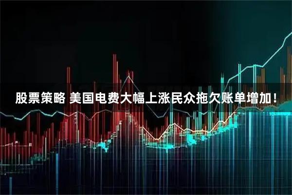 股票策略 美国电费大幅上涨民众拖欠账单增加！